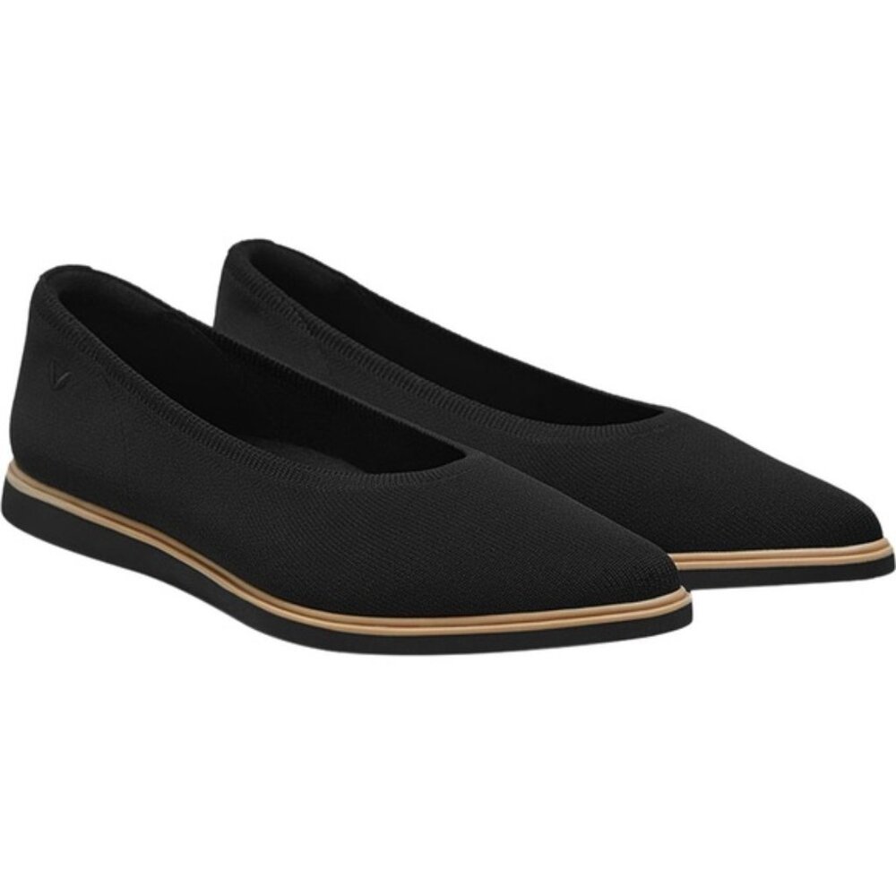 VIVAIA Veronica Pointed Toe Flats Black Size 8 NWOB